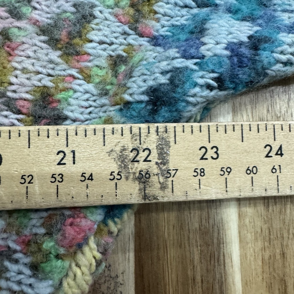 Anthropolgie Textured Cardigan Sweater Womens S Colorful Granny Wool Blend Knit - Picture 4 of 7